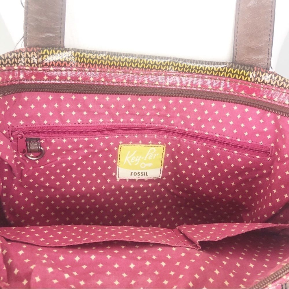 FOSSIL | Key-Per Shoulder Bag Multicolor Purse - Picture 6 of 9